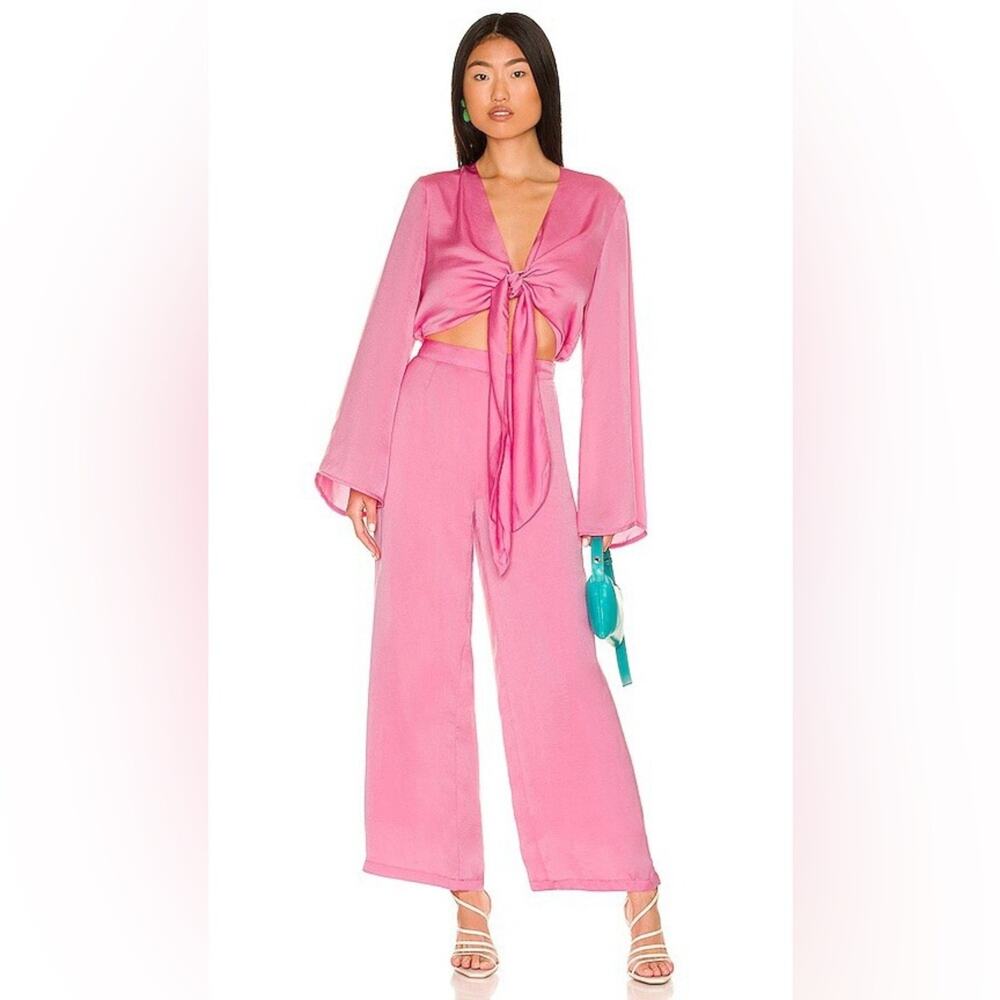 SNDYS. X Revolve Pluto Jumpsuit in Pink Size 4